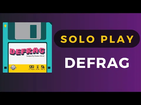 Defrag Board Game Solo Tutorial and Playthrough | DaniCha