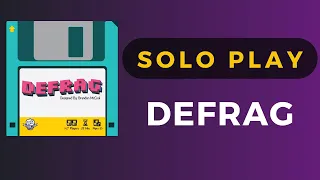 Defrag Board Game Solo Tutorial and Playthrough | DaniCha
