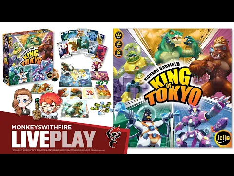KING OF TOKYO - IELLO | BOARD GAME LIVE PLAY |