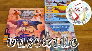 Dinosaur World + Erweiterungen + Rawr'n Write Unboxing