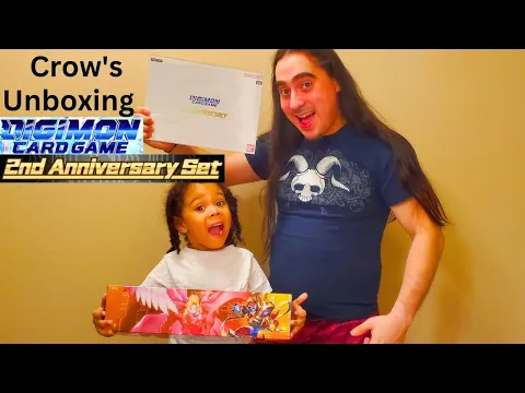 Crow's unboxing Digimon card game 2nd anniversary set