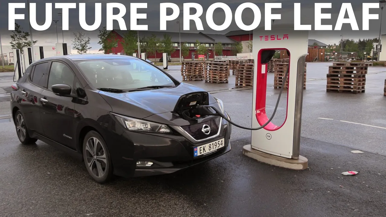 Evniculus 2nd gen CHAdeMO-CCS adapter tested on Nissan Leaf 40 kWh