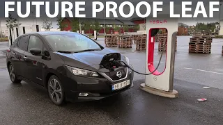 Evniculus 2nd gen CHAdeMO-CCS adapter tested on Nissan Leaf 40 kWh