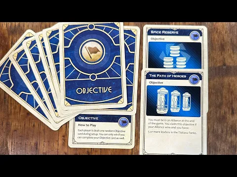 Objective cards for Dune - Review