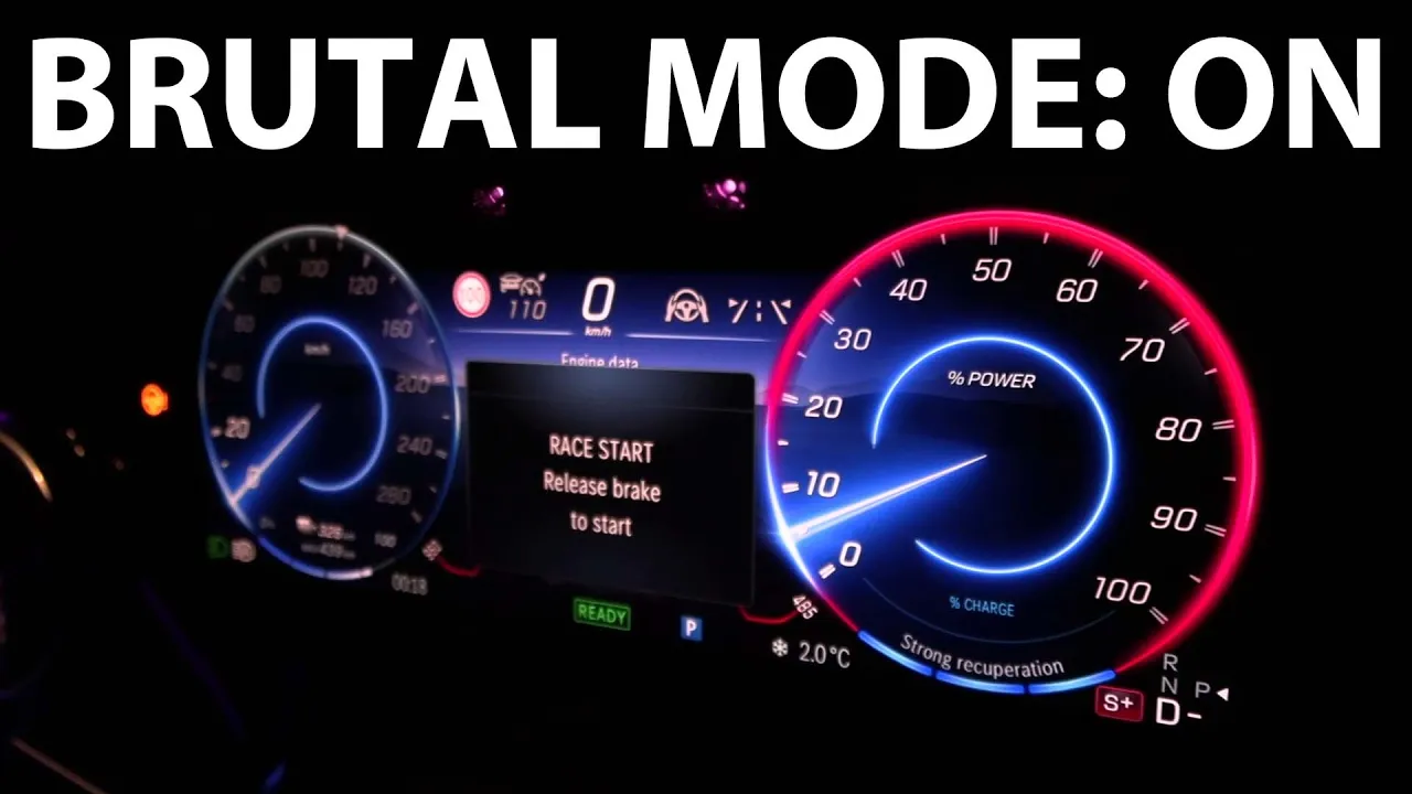 Mercedes EQS 53 4Matic+ acceleration, braking and noise test