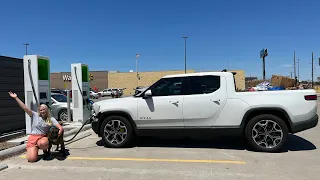 Rivian R1T Dog Rescue Transport With Charging Problems!