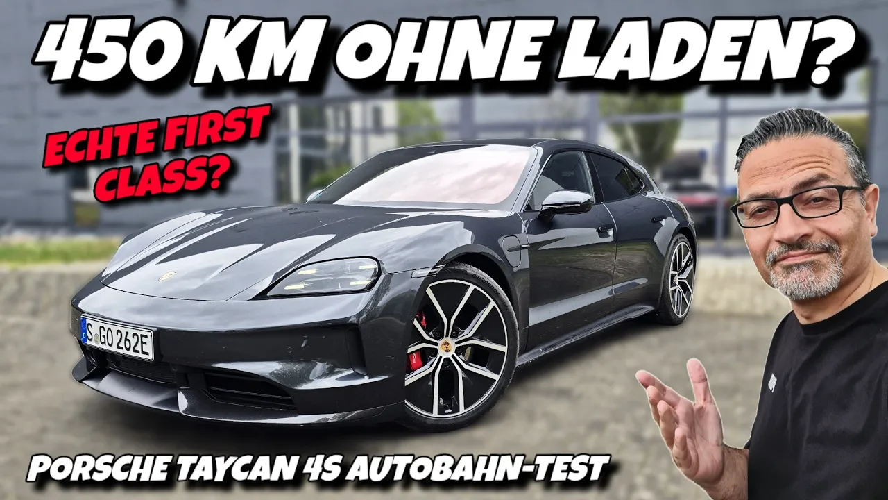 450 km Autobahn ohne Laden? Porsche Taycan 4S HÄRTETEST. #ev #porsche