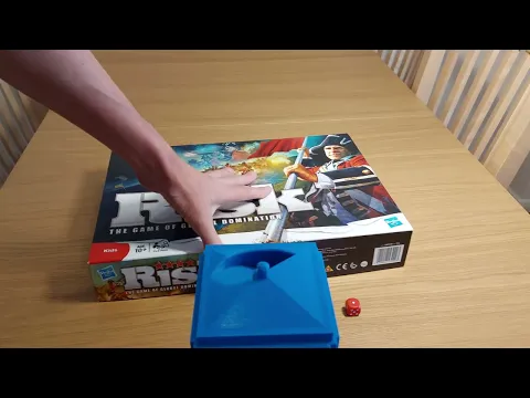 Risk. Dice Distancing #55 board game. How far will it roll? * AmassGames * 4K dice tray.Area Control