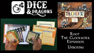 Dice and Dragons - Root The Clockwork Expansion Unboxing