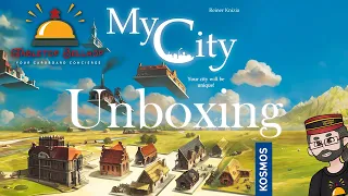 My City Unboxing, A polyomino based legacy game from Reiner Knizia and KOSMOS. No spoilers!
