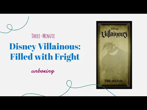 Disney Villainous: Filled with Fright - 3-Minute Unboxing