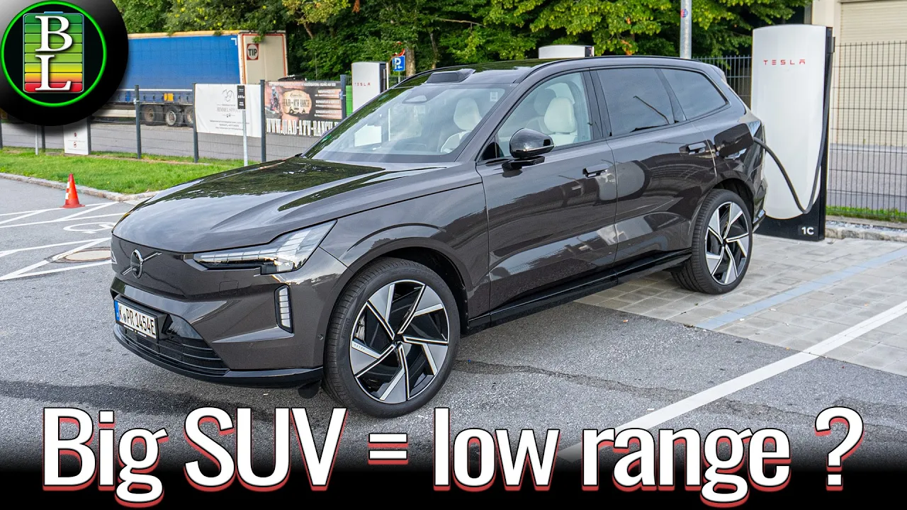 Volvo EX90 Twin Motors AWD - 130 km/h (81mph) range test
