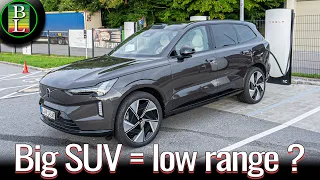 Volvo EX90 Twin Motors AWD - 130 km/h (81mph) range test