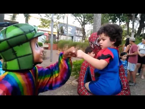 FOFÃO, CHAVES, PATATI E HOMEM ARANHA FAZENDO A ALEGRIA DAS CRIANÇAS NA
PRAÇA, CARRETA EXPLOSÃO!!