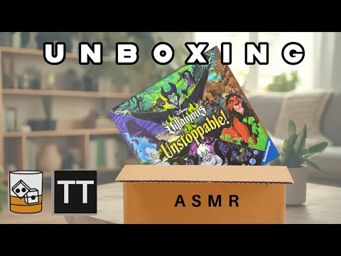 Disney Villainous Unstoppable! - Satisfying ASMR Board Game Unboxing