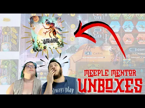 Intergalactic Bees?! - Meeple Mentor Unboxes Apiary!