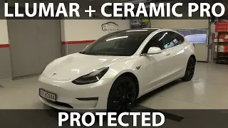 Model 3 with LLumar PPF and Ceramic Pro at Grand Autodesign