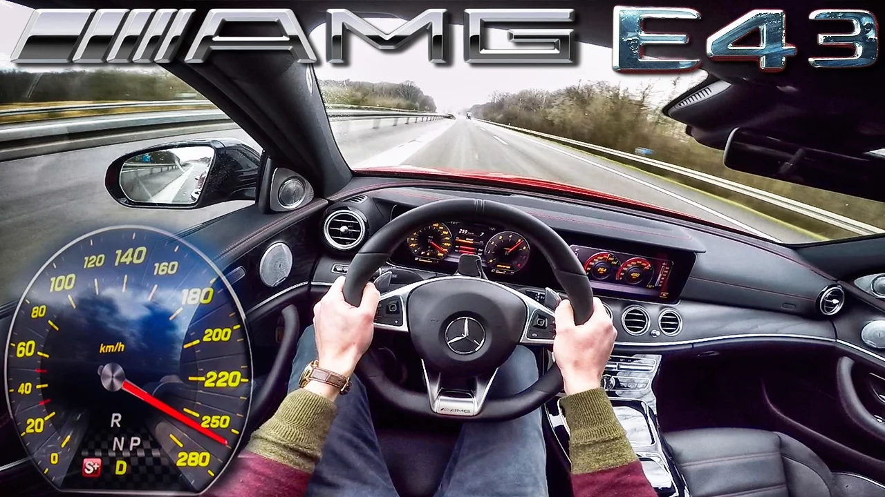 Mercedes E43 AMG ACCELERATION & TOP SPEED POV Test Drive Autobahn by AutoTopNL