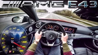 Mercedes E43 AMG ACCELERATION & TOP SPEED POV Test Drive Autobahn by AutoTopNL