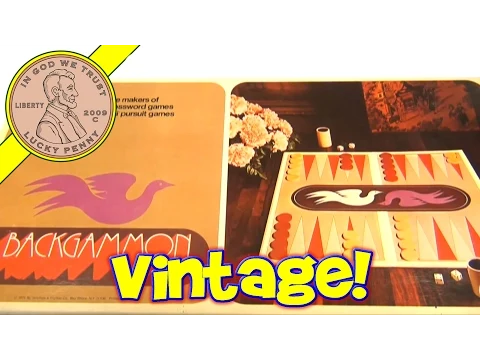 Vintage 1975 Selchow & Righter Backgammon Board Game - No. 85