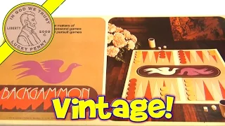 Vintage 1975 Selchow & Righter Backgammon Board Game - No. 85