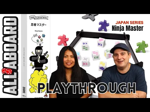 NINJA MASTER by Reiner Knizia | Japanese Board Game Series | How to Play and 2-Player Playthrough