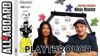 NINJA MASTER by Reiner Knizia | Japanese Board Game Series | How to Play and 2-Player Playthrough