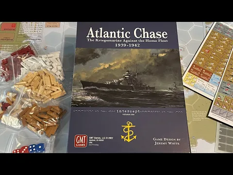 Atlantic Chase, 2nd Printing (GMT) - Unboxing and Overview - Multiple CSR Awards Winner