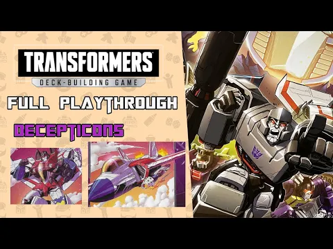 Transformers Deck Building Game DECEPTICONS Solo play through session as Starscream