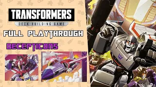 Transformers Deck Building Game DECEPTICONS Solo play through session as Starscream