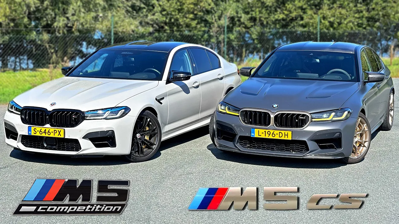 BMW M5 CS vs M5 Competition // REVIEW on Autobahn