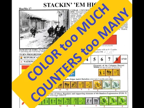 Color Too Much -- Counters Too Many!! Advanced Squad Leader Play