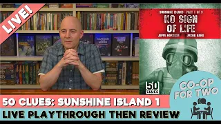 50 Clues: No Sign of Life - Sunshine Island Part 1 - Livestream Playthrough