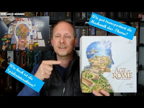 Age of Rome - Teetotom Games - Fokus auf Thema, Mechanik und Interaktivität. Die Besonderheiten!