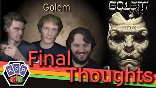 Golem Final thoughts