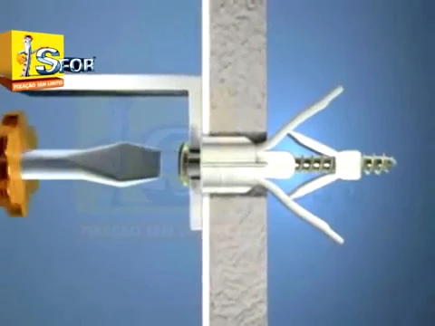 Bucha Nylon Universal 10mm com Parafuso FLY 3 Sforplast 15 peças