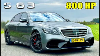 800HP Mercedes AMG S63 W222 // 308KMH REVIEW on AUTOBAHN