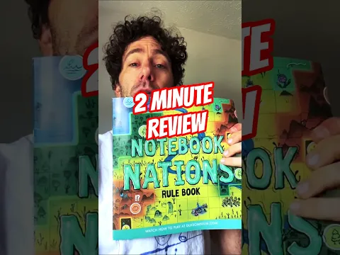 Notebook Nations FIRST IMPRESSION! Crazy Karl's EVIL LAUGH Says It All in 2 min! #BoardGameShorts