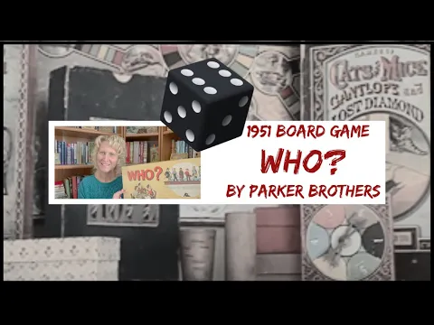 1951 Vintage Board Game of WHO? by Parker Brothers #vintagegames #boardgames