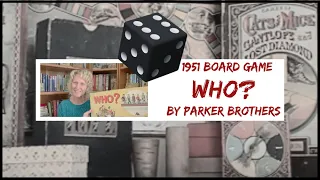 1951 Vintage Board Game of WHO? by Parker Brothers #vintagegames #boardgames