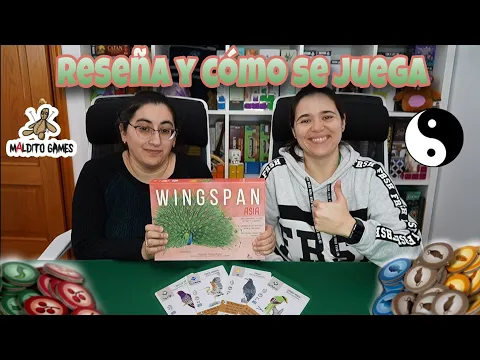 Wingspan Asia. Reseña y tutorial vs. Wingspan