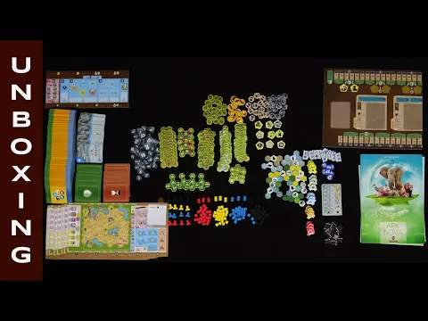 Ark Nova Board Game Unboxing and Component Display time lapse!