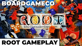 Root - 3 Player - Lord of the Hundreds, Keepers in Iron, Corvid Conspiracy - (Quackalope Gameplay)