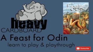 Heavy Cardboard Teaches A Feast for Odin & Full Playthrough (2nd playthru)