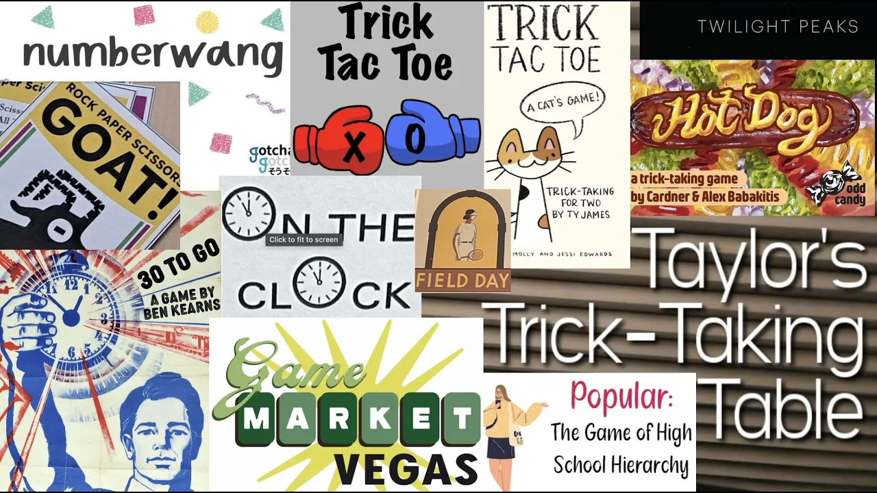 Game Market Vegas Games & Giveaway!!!!! ~ Taylor's Trick-Taking Table