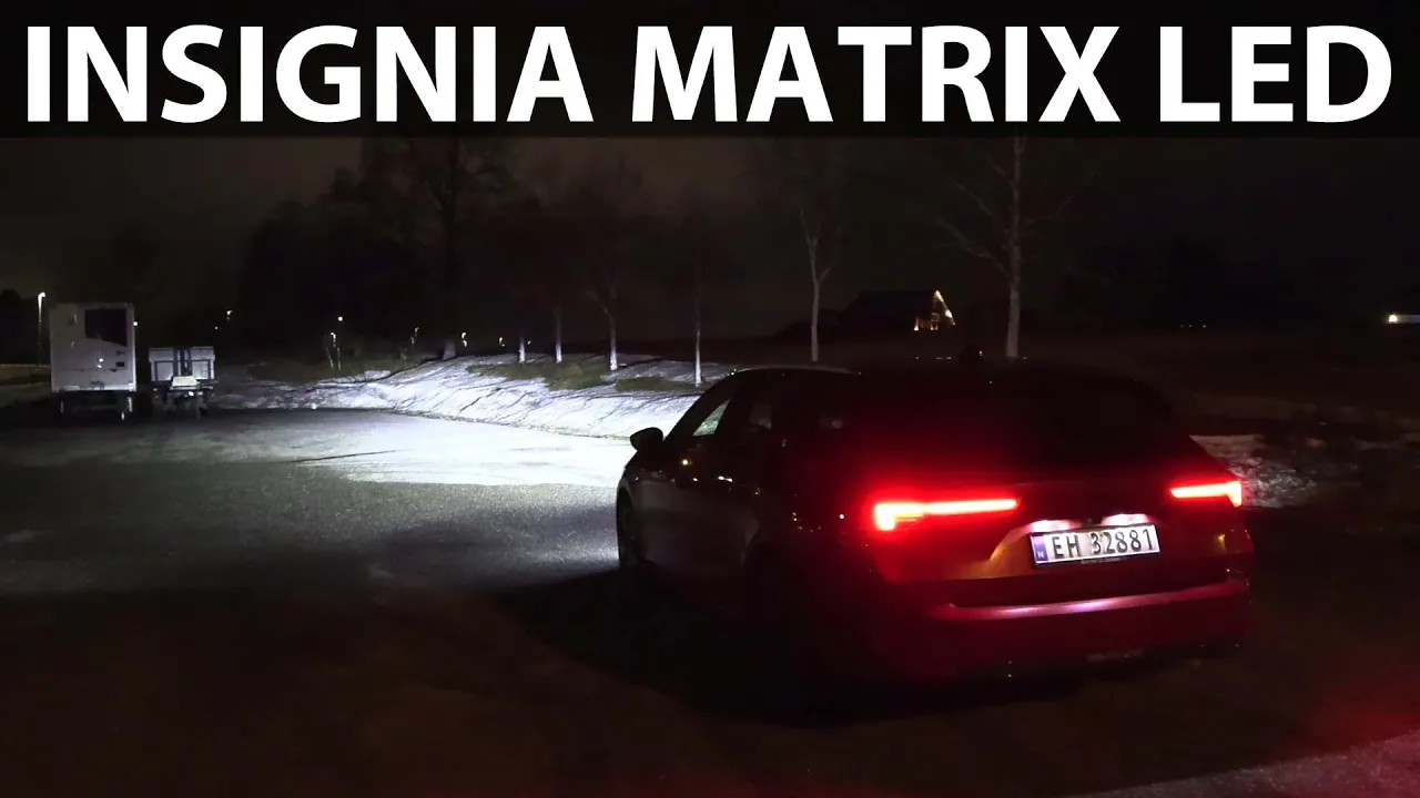 Opel Astra-e Tourer LED matrix headlights test