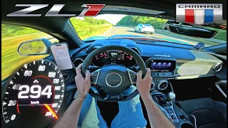 CAMARO ZL1 has a 6.2 V8 SUPERCHARGED on the UNLIMITED AUTOBAHN!