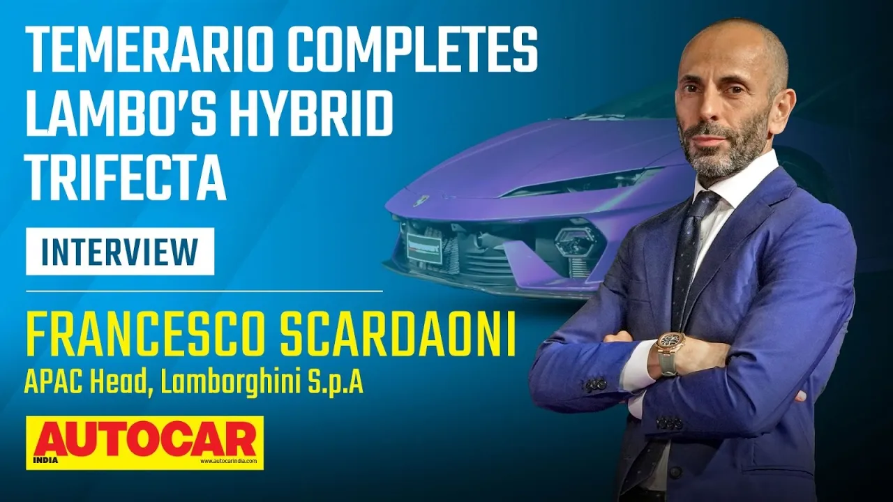 Lamborghini Temerario, EV future, and Indian market - Francesco Scardaoni | Interview |Autocar India