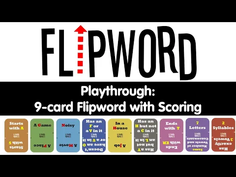 Flipword Playthrough: New 9-Card Variant with Scoring
