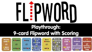 Flipword Playthrough: New 9-Card Variant with Scoring